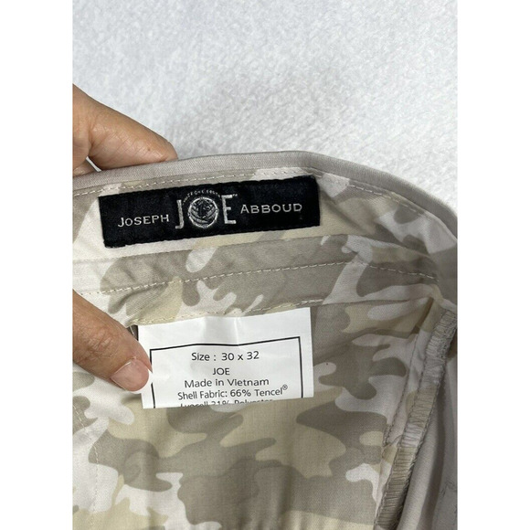 Joseph Abboud Joe Chino Pants Mens Size 30x32 Beige Stretch Extreme Slim Fit New - Picture 11 of 12